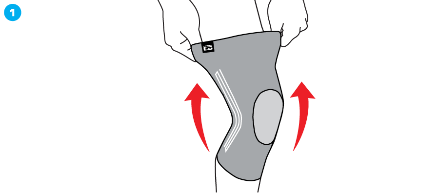 How To Apply - 453 Stabilized Knee Support