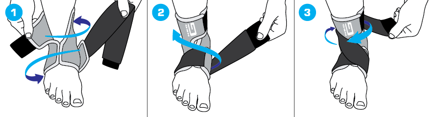 How To Apply - 887 Ankle Support with Figure of 8 Strap 