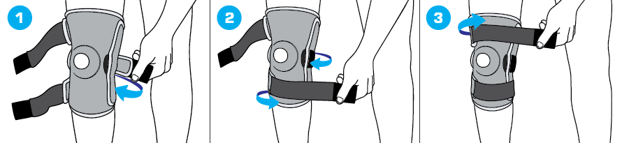How To Apply - 894 Hinged Open Knee Support