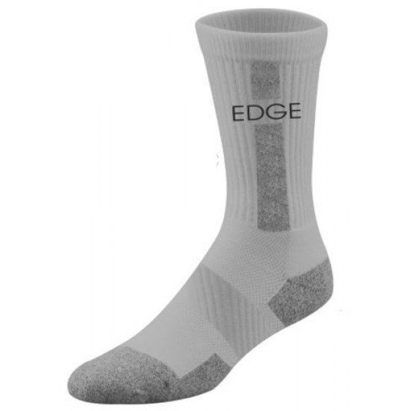 Edge Diabetic / Therapeutic Socks White (Crew Length)